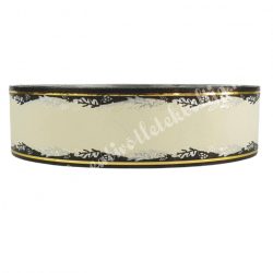 Kegyeleti szalag, vanília-fekete, 3 cm, 5 m/tekerecs