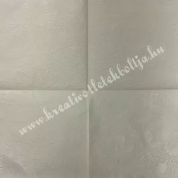 Szalvéta, csipke mintás, elefántcsont, 25x25 cm (45)