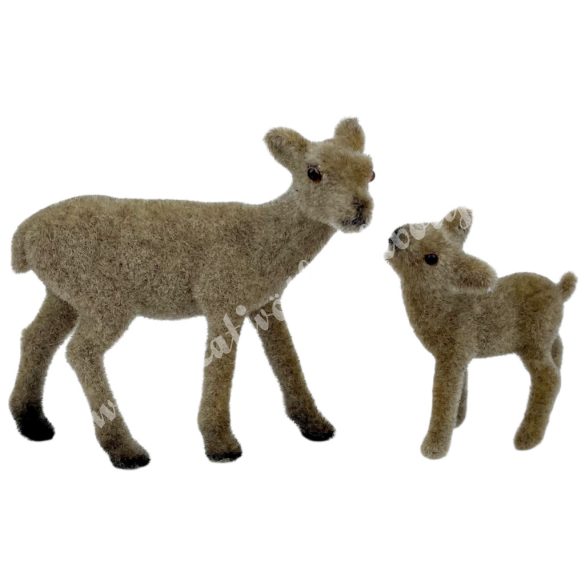 Flokkolt barna őzike gidával, 2 db/csomag