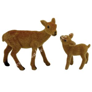 Flokkolt rozsdabarna őzike gidával, 2 db/csomag