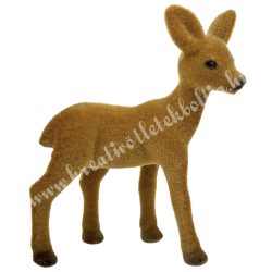 Flokkolt rozsdabarna őz, álló, 10x15 cm