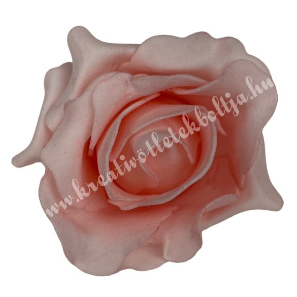 Polifoam rózsa, 6x5 cm, 58. Rózsaszín