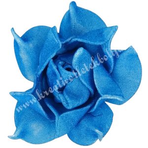 Polifoam rózsa, 3,5x2,5 cm, 41., kék