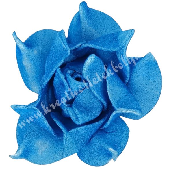 Polifoam rózsa, 3,5x2,5 cm, 41., kék