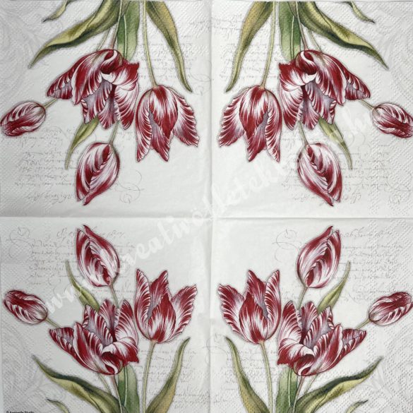 Szalvéta, tulipán, 25x25 cm (17)