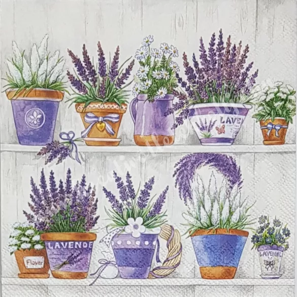 Szalvéta, levendula, 33x33 cm (11)