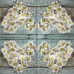 Szalvéta, virágok, 33x33 cm (26)