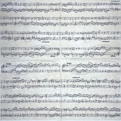 Szalvéta, zene, kotta, 33x33 cm (1)