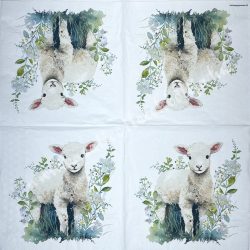 Szalvéta, háziállatok, bárány, 33x33 cm (18)