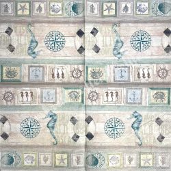 Szalvéta, tenger, 33x33 cm (11)