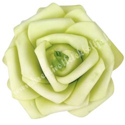 Polifoam rózsa, 6x5 cm, 63. Zöld