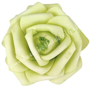 Polifoam rózsa, 6x5 cm, 63. Zöld