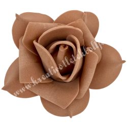 Polifoam rózsa, 6x5 cm, 59. Kakaó
