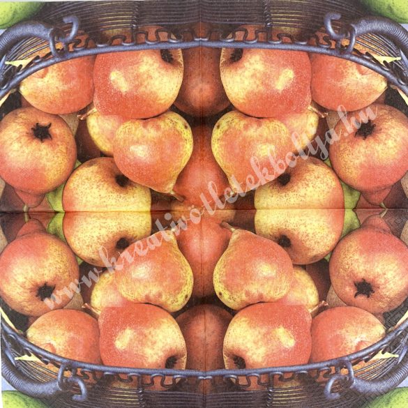 Szalvéta, őszi gyümölcs, körte, 33x33 cm (13)