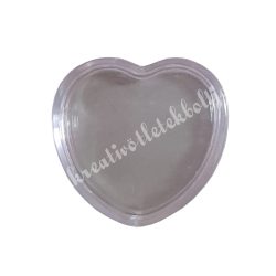 Mini szív alakú gyöngytároló, 3x1,5 cm