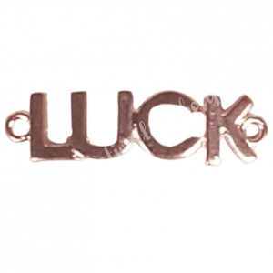 Fémköztes, luck, rosegold színű, 4x1 cm  