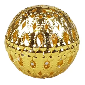 Karácsonyfadísz, áttört gömb, 4 cm