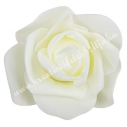 Polifoam rózsa, 6x5 cm, 43., krém
