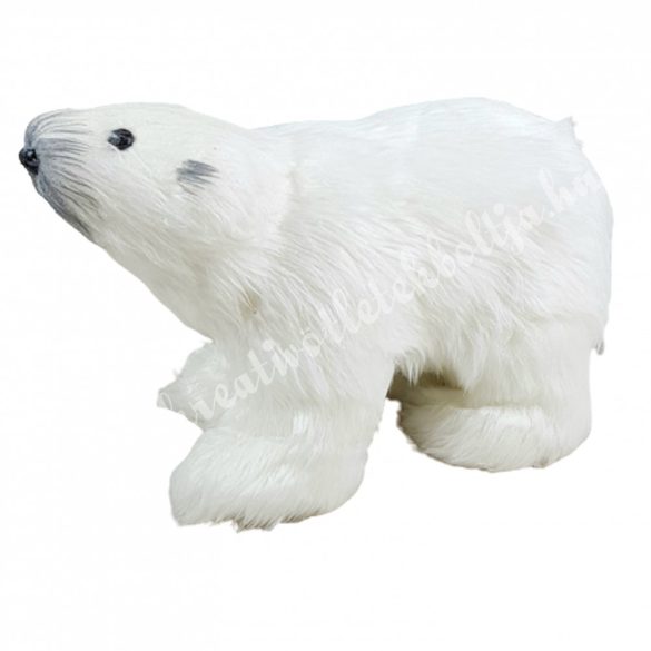 Textil jegesmedve, 23x15 cm