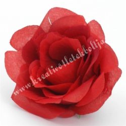 Rózsa virágfej, piros, 8 cm