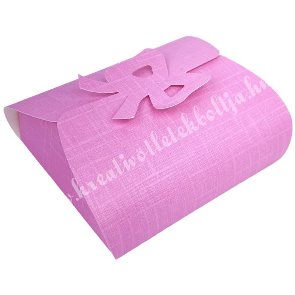 Papírdoboz, rózsaszín, 15x5,5 cm