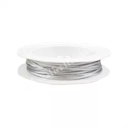Szatén zsinór, ezüst, 2 mm