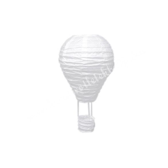 Lampion mécsestartóval, fehér, 40 cm
