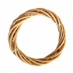 Vesszőkoszorú, natúr, 25 cm