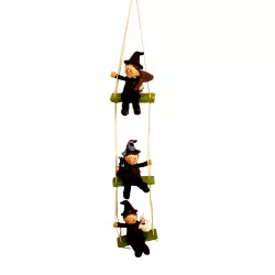 Polyresin, lógó halloween figura, 40 cm