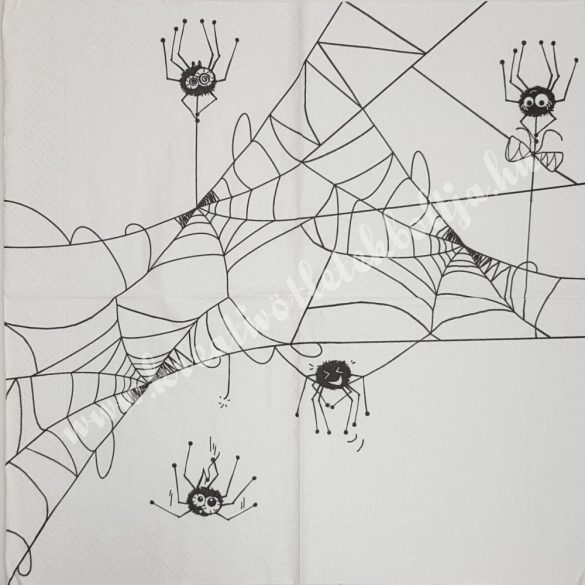 Szalvéta, Ősz, pók és hálója (43)