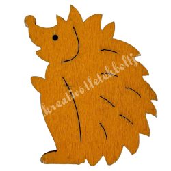 Ragasztható fa süni, narancssárga, 3x4 cm