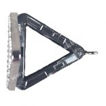 Emlékőr medál, nyitható, antracit színű, 30x30 mm