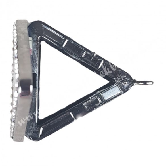 Emlékőr medál, nyitható, antracit színű, 30x30 mm