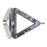 Emlékőr medál, nyitható, platina színű, 30x30 mm