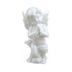 Porcelán angyal, imádkozó, 6x12 cm