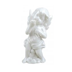 Porcelán angyal, puszit küldő, 7×12 cm