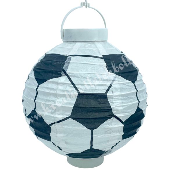 Lampion LED világítással, focilabda, 20 cm