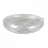 Műanyag medál, kettéosztható, 9 cm