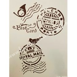 Stencil 21., Postai pecsétek, A4