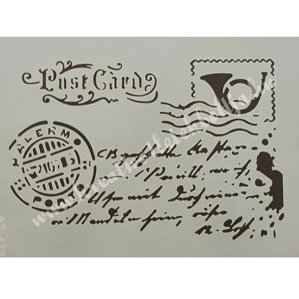 Stencil 15., Post Card, A4