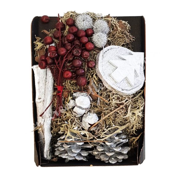 Szárazdekoráció ezüst, 160 gr/csomag