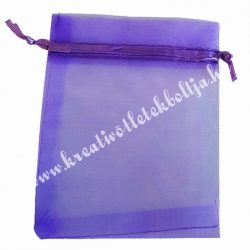 Organzatasak, sötétlila, 8x10 cm