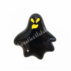 Ragasztható figura, fekete szellem, sárga szemmel