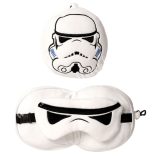 Plüss utazópárna szemmaszkkal, birodalmi rohamosztagos, 14x13 cm