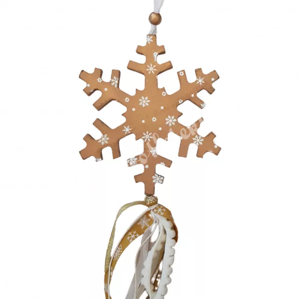 Hópehely ajtódísz, 90 cm