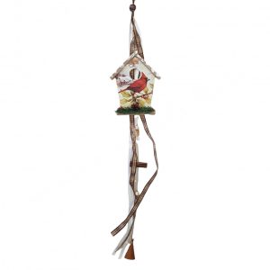 Madárház madárral, ajtódísz, 74 cm