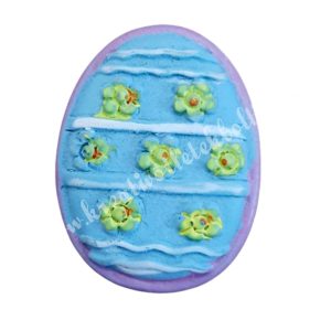 Ragasztható tojás, kék-lila, 2,5x3 cm