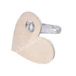 Fa szív, üvegfiolával