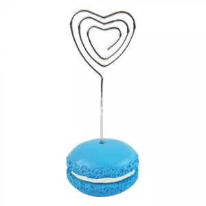 Fénykép-, kártyatartó, macaron, égkék