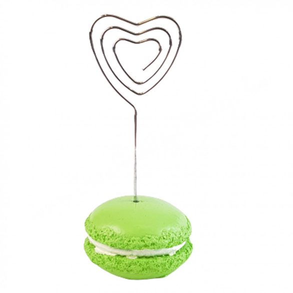 Fénykép-, kártyatartó, macaron, almazöld